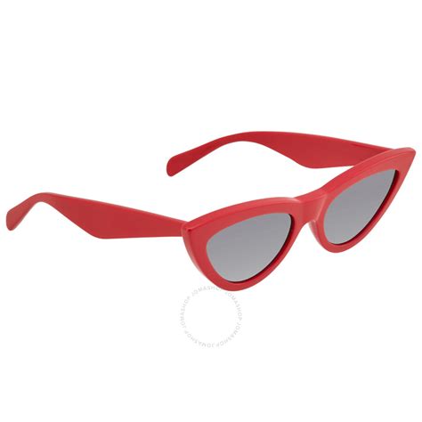 Celine Grey Cat Eye Ladies Sunglasses CL40019I RED